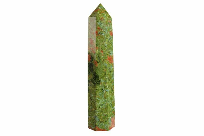 Tall, Polished Unakite Obelisk - South Africa #151897